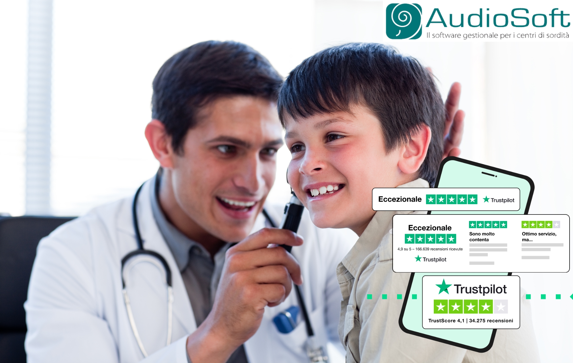 reputazione-centri-acustici-trustpilot-integrazione-audiosoft-ilpas